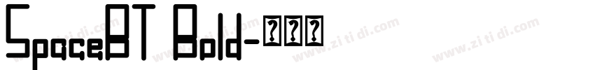 SpaceBT Bold字体转换